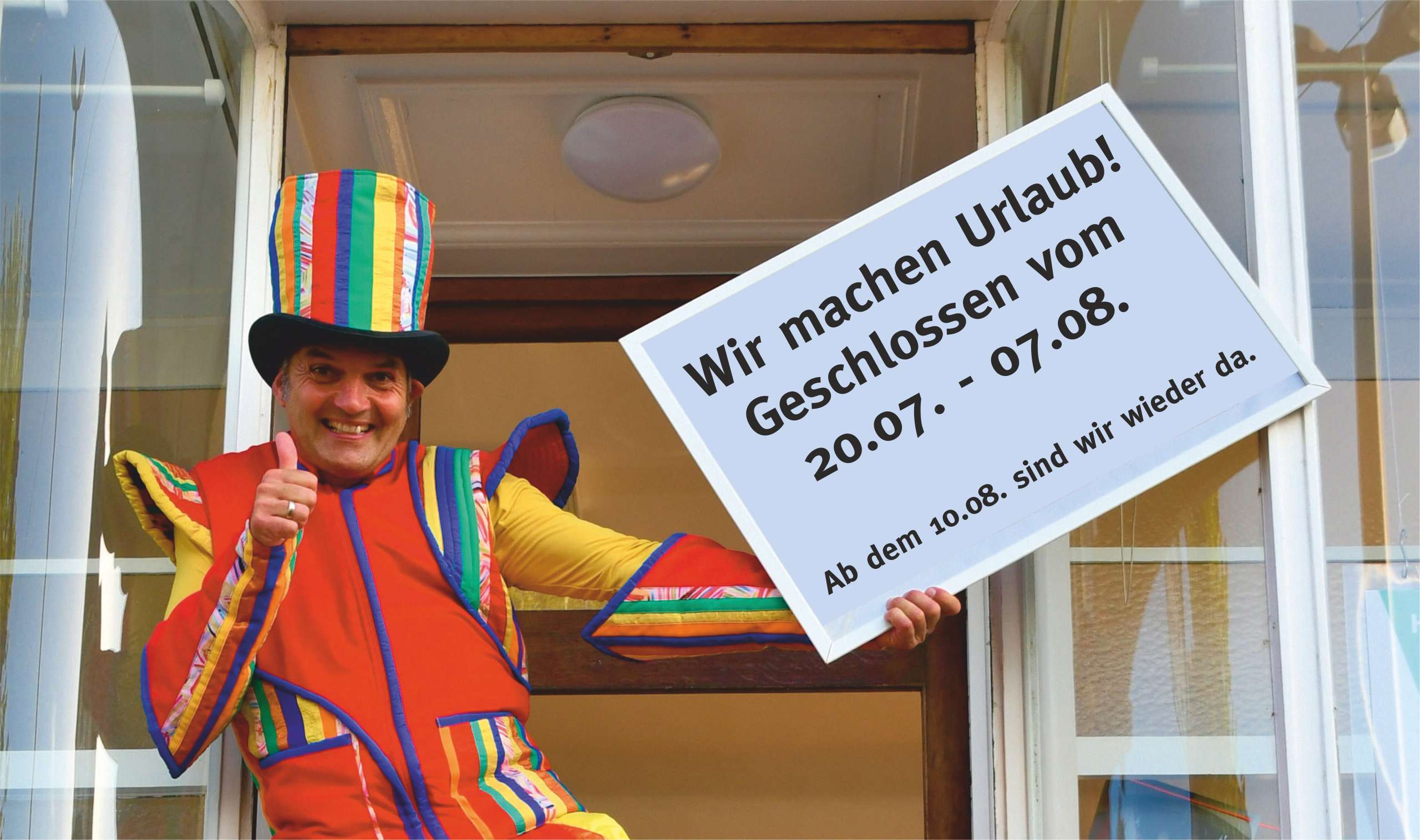 Wir machen Sommerferien bis zum 7. August!